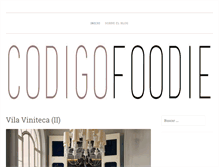 Tablet Screenshot of codigofoodie.com